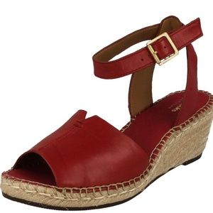 Clarks Leather Petrina Selma Wedge Sandal